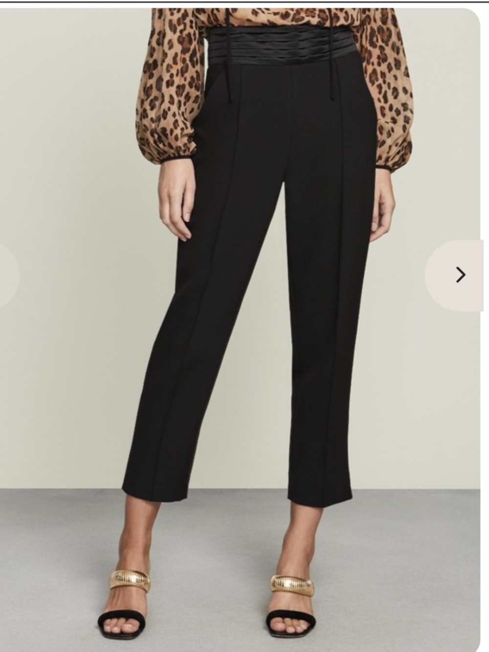 VERONICA BEARD OLEA TUXEDO PANT - BLACK Sz 16